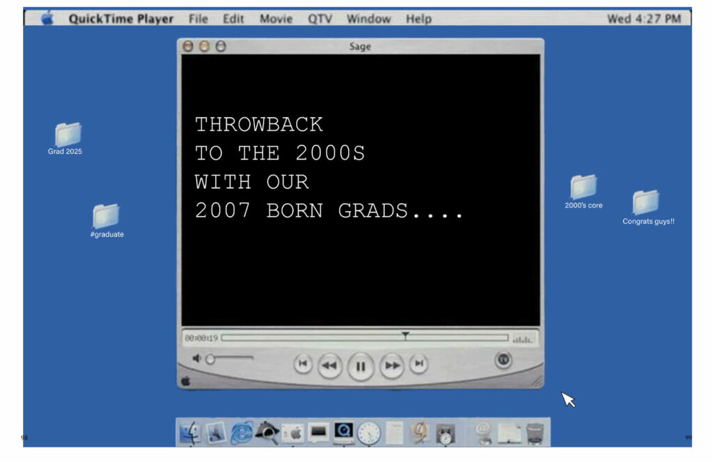 Vintage computer audio player overtop of a classic Microsoft Windows desktop