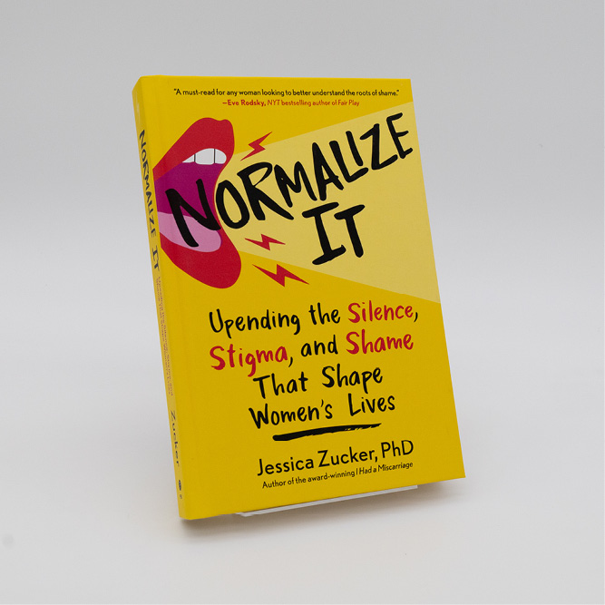 Cover of the book Normalize It, featuring bold handwritten text on a bright yellow background with an illustrated open mouth and lightning‑bolt accents.