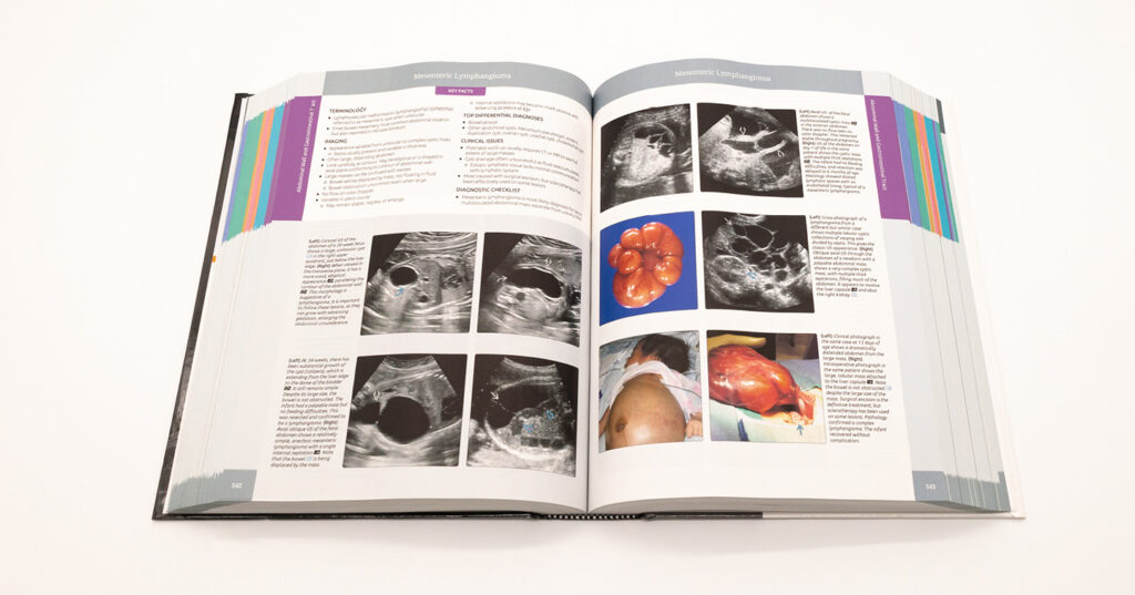 Open educational textbook printed with inkjet technology, showing sharp images, colour tabs, and consistent quality for academic publishing