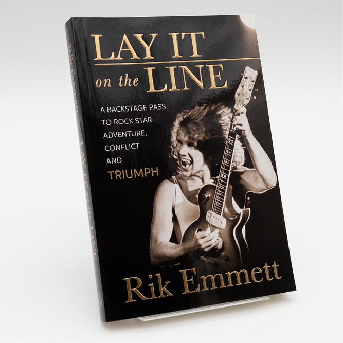 LAY IT ON THE LINE – Rik Emmett book cover